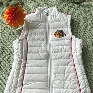 NHL Blackhawks Vest with Logo Patch